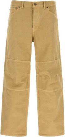 Burberry Mustard Flat Front Pants