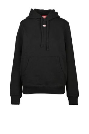 Diesel Black Cotton Womens Cropped Sweatshirt