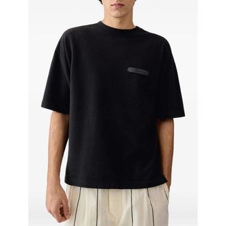 Jacquemus Embroidered Logo Jersey T-Shirt - Gray