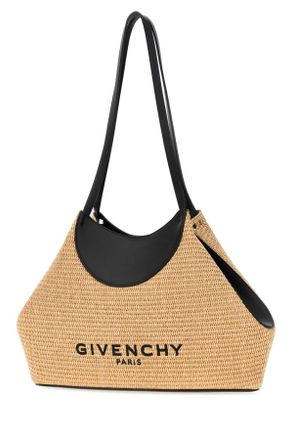 Givenchy Womens Raffia Small Facet Shoulder Bag Natural Borse A Mano