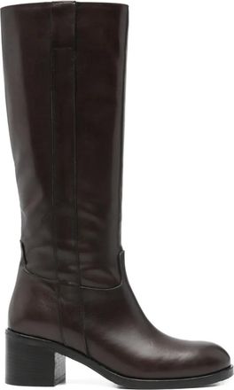 Paola Parisi Roma Stivali con tacco largo 65mm - Marrone