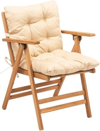 Dmora Silla de Exterior Zoldo, una Silla, Marrón