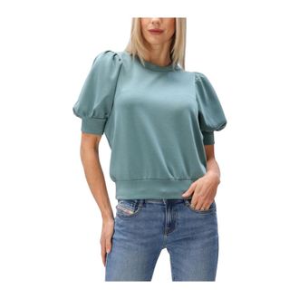 Minus Hoodies & sweatvesten, Dames, Blauw, M, Mslivana T-shirt