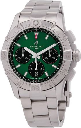 Breitling Avenger 42 Chronograph Automatic Chronometer Green Dial Mens Watch AB0146101L1A1