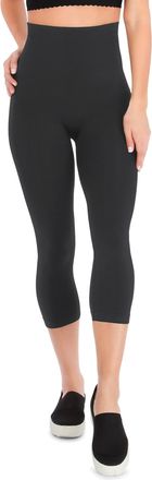 Belly Bandit Mother Tucker Womens Capri Leggings - Compression Shapewear Seamless Breathable Knit (X-Small, Steel Grey)