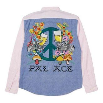 Palace Back Pattern Long Sleeves Shirt Unisex Pink P20SHT027