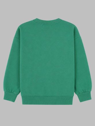 Bobo Choses Puff-Sleeve Cotton Blend Sweatshirt - Green