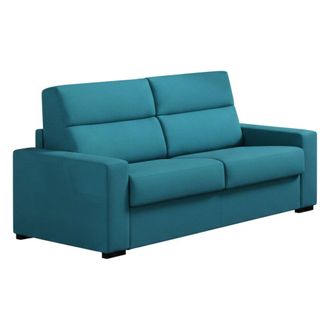 Dmora Sof&aacute; Cama 3 Plazas Quindici, Desenfundable, Con Almacenaje Made In Italy, Lavable, 220x95 Cm Azul