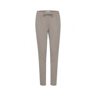 Ichi Pantaloni Sigaretta in Poliestere Grigio - - Trousers - Donna - Grigio - S