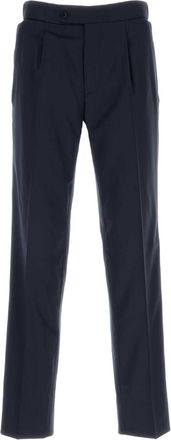 Brioni Midnight Blue Stretch Wool Pant