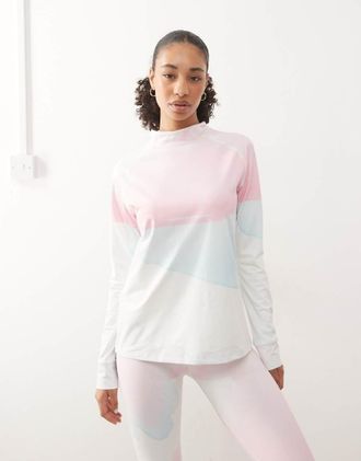 OOSC Watercolour - Top base layer da donna multicolore