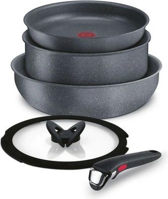 Lagostina Batteria Pentole Ingenio Mineralis 5 pz Lagostina