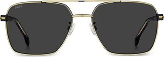 BOSS Occhiali da sole con montatura stile pilota - Nero