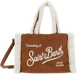 MC2 Saint Barth Colette Shearling Handtas - Dames - Tassen - Bruin - Maat: ONE Size Synthetisch