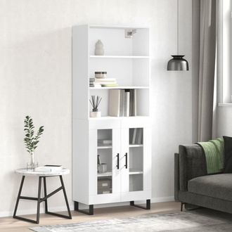 Berkfield Home Highboard White 69.5x34x180 cm Engineered Wood