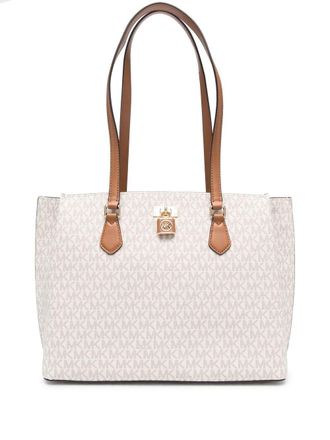 Michael Michael Kors Borsa tote con monogramma grande - Toni neutri