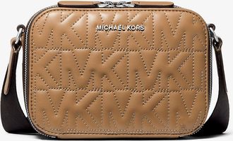 Michael Kors Hudson Logo Embossed Crossbody Bag