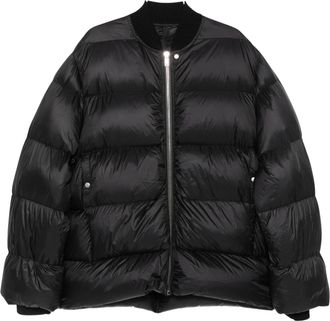 Rick Owens Black Classic Light Quilted Down Jacket