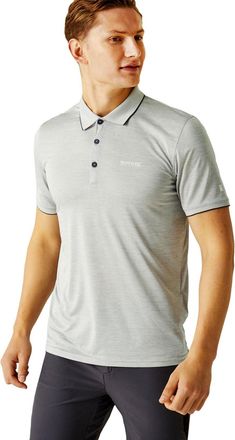 Regatta Remex II Mens Polo Shirt Silver Grey