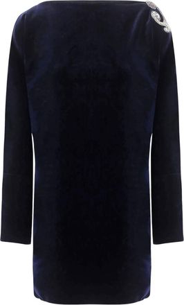 Versace Dames, Jurken, Blauw, Maat: M Viscose