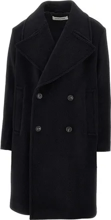 Sunflower Wool-blend double-breasted overcoat Man 46