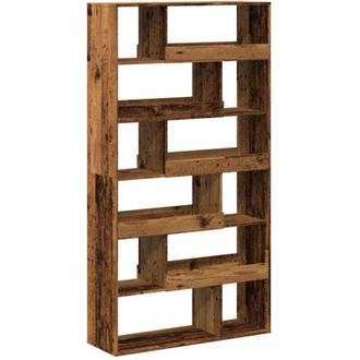 vidaXL Room Divider Old Wood 100x33x187.5 cm Engineered Wood vidaXL