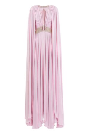 Saiid Kobeisy Crystal Embellished Draped Dress