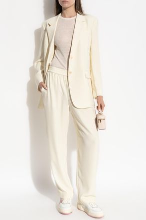 Theory Blazer With Open Lapels, Womens, Yellow