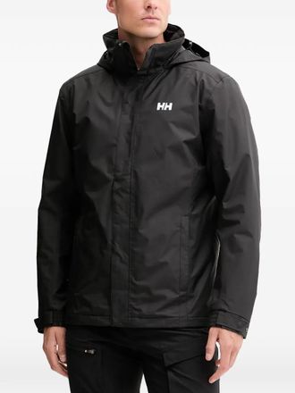 Helly Hansen Jack met capuchon en logodetail - Zwart