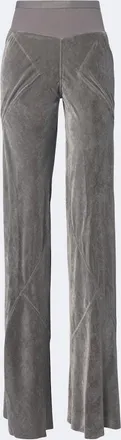 Rick Owens Bias velvet wide-leg pants