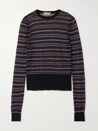 J.W.Anderson Pullover In Misto Cotone A Intarsio - Verde