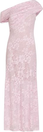 Self Portrait Crystal-embellished Lace Midi Dress - Pink - 16 (UK16 / XL)