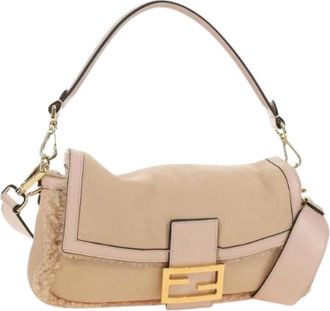 Fendi Pre-owned Vintage Schoudertas - Dames - Vintage Schoudertas - Roze - ONE Size - Leer - Vintage