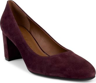 Aerosoles Betsy Almond Toe Pump in Fig Suede at Nordstrom Rack, Size 7