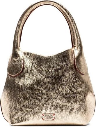 Frances Valentine Mini Sweet Pea Leather Top Handle Bag in Platino at Nordstrom