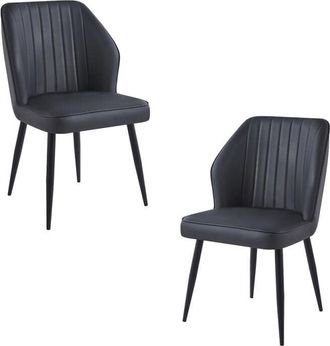 Regalos Miguel Packs Sillas Comedor - Pack 2 Sillas Wenye - Negro