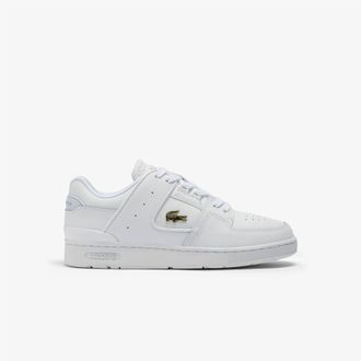 Lacoste Womens Lacoste Court Cage Trainers in White gold