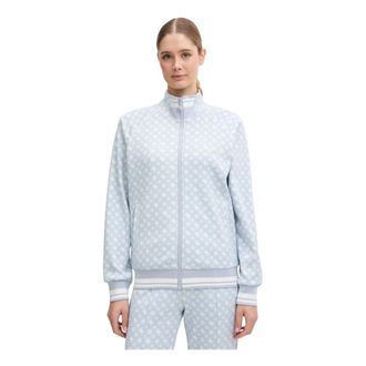 Guess Aggie Sweatshirt - Dames - Vesten met rits - Blauw - L - Polyester - Hoodies & sweatvesten