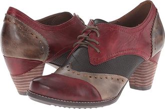 L'Artiste by Spring Step Bardot High Heels Red : EU 38 (US Womens 7.5-8) M, Leather