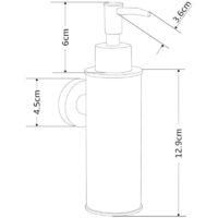 OEM Dispensador De Jab&oacute;n De Acero Inoxidable Para Montaje En Pared, Ideal Para Ba&ntilde;o, Cocina Y Decoraci&oacute;n Del Hogar (redondo, Cromado) - Crezuo