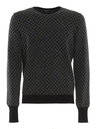 Drumohr Biscuit pattern cashmere jumper
