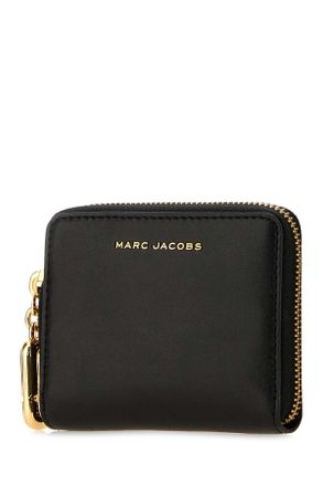 Marc Jacobs Womens Black Leather Wallet Portafogli