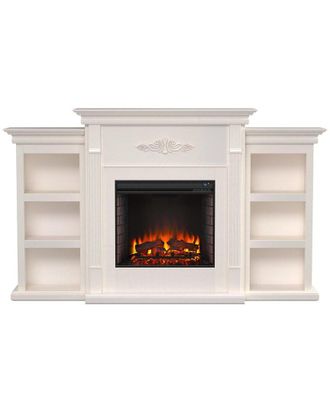SEI Furniture Sei Furniture Tennyson Electric Fireplace With Bookcases