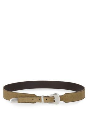 Fortela Phoenix Leather Belt in Testa Moro at Nordstrom, Size 70