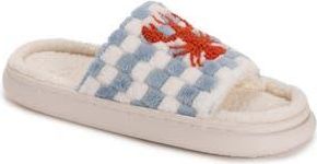 Muk Luks Marsai Faux Shearling Slipper in Blue Lobster at Nordstrom Rack, Size X-Large