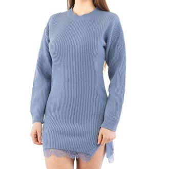 Moschino Womens Purple Wool Casual Dress