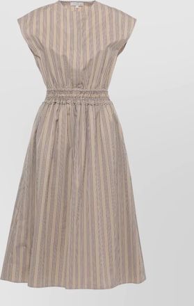 Antonelli striped sleeveless midi dress