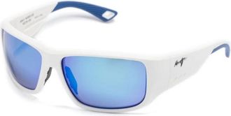 Maui Jim Keha Zonnebril - Heren - Zonnebrillen - Wit - 62 MM - Accessoires