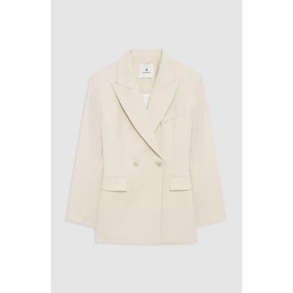 Anine Bing Tiphaine Blazer in Ecru at Nordstrom, Size X-Small