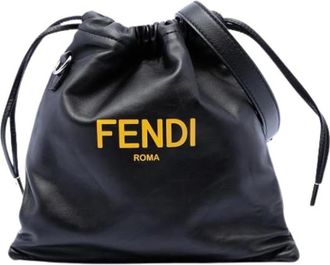 Fendi Pre-owned Bucket Bags, female, Black, Size: ONE SIZE Pre-owned Bucket Crossbody Bag